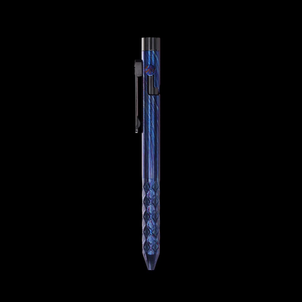 Bolt Action Pen v.03 Shop Series Edition 26 — Ti Damascus v.02 — Dragonscale / Zirc