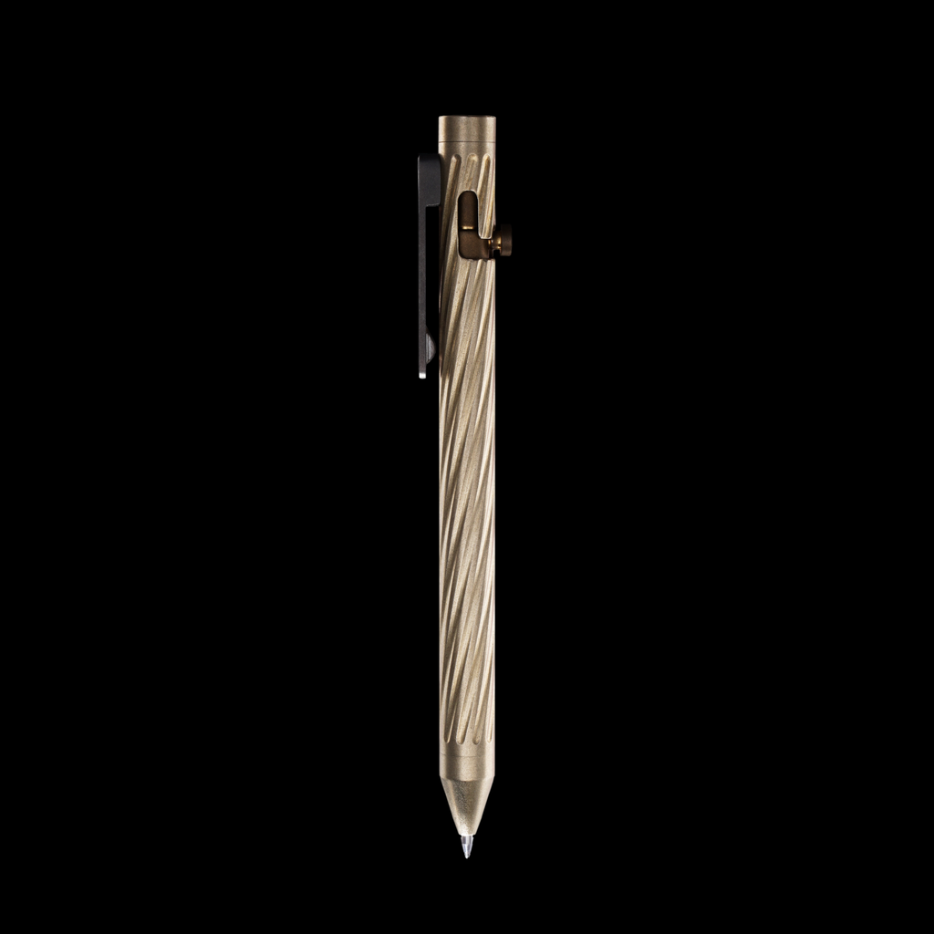 Bolt Action Pen v.03 Shop Series Edition 29 — Stonewashed Brass Twister