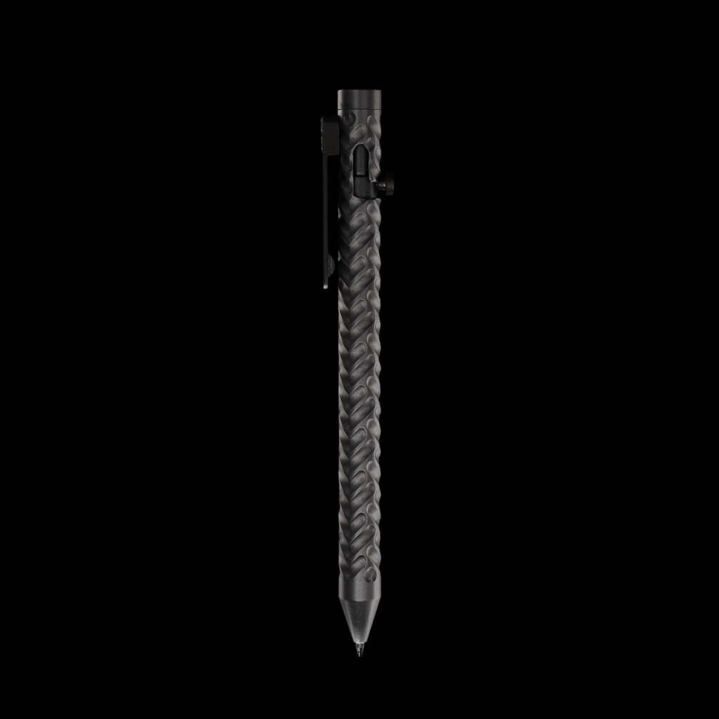 Bolt Action Pen v.03 Shop Series Edition 31 — Stonewashed Stainless Delta
