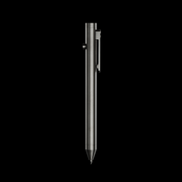 INVENTERY Bolt Action Pen V.03 — machined Titanium EDC pen, clip detail