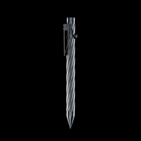 INVENTERY Bolt Action Pen v.03 Twister — machined Stainless EDC pen, bolt deployed
