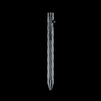 INVENTERY Bolt Action Pen v.03 Twister — machined Stainless EDC pen, clip detail