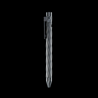 INVENTERY Bolt Action Pen v.03 Twister — machined Titanium EDC pen, bolt stowed