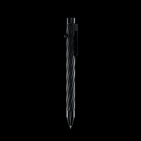 INVENTERY Bolt Action Pen v.03 Twister — machined Zirconium EDC pen, rear view