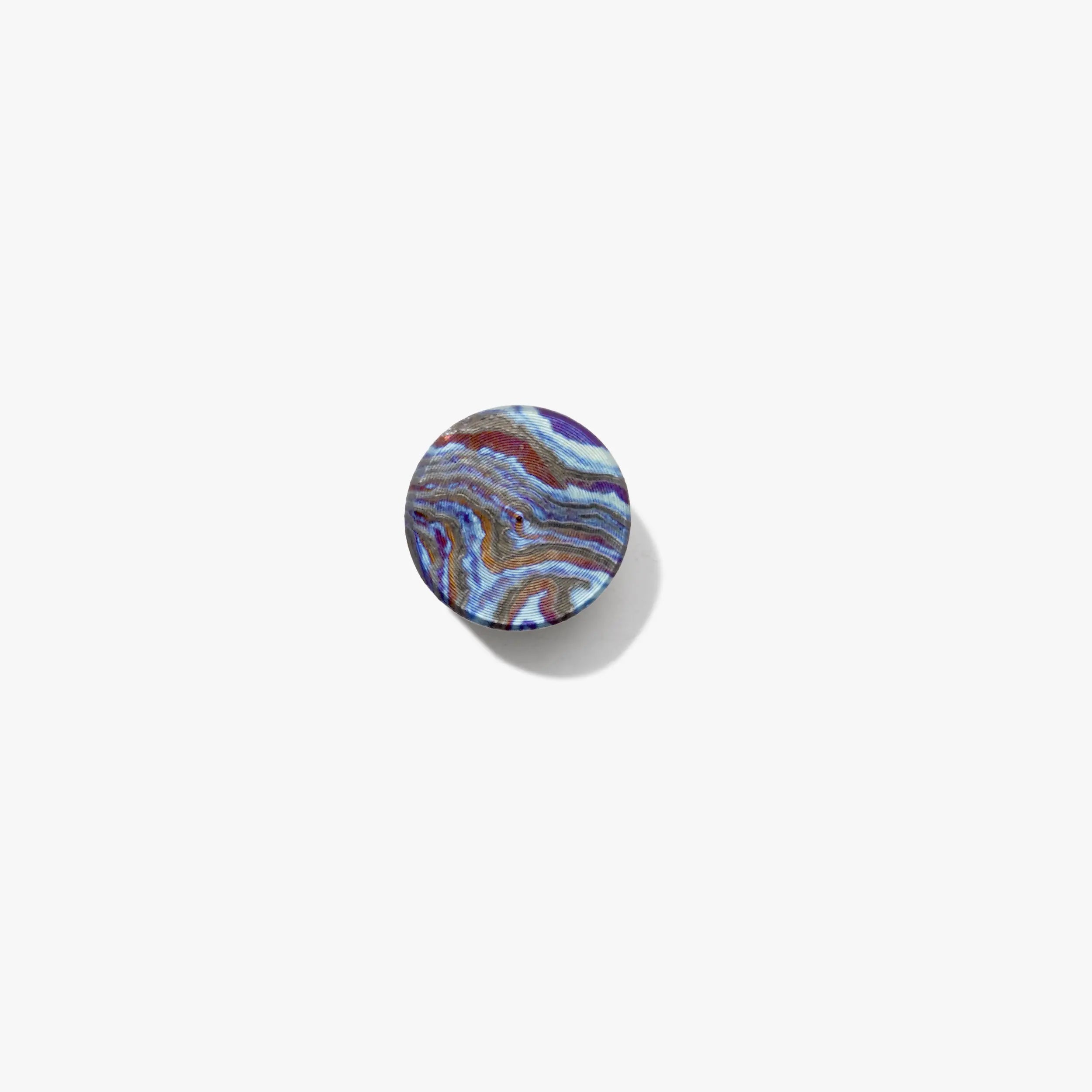 Titanium Damascus Thumbstud